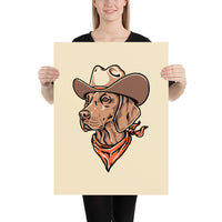 Vizsla Cowdog Giclée Print