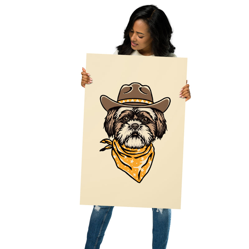 Shih Tzu Cowdog Giclée Print