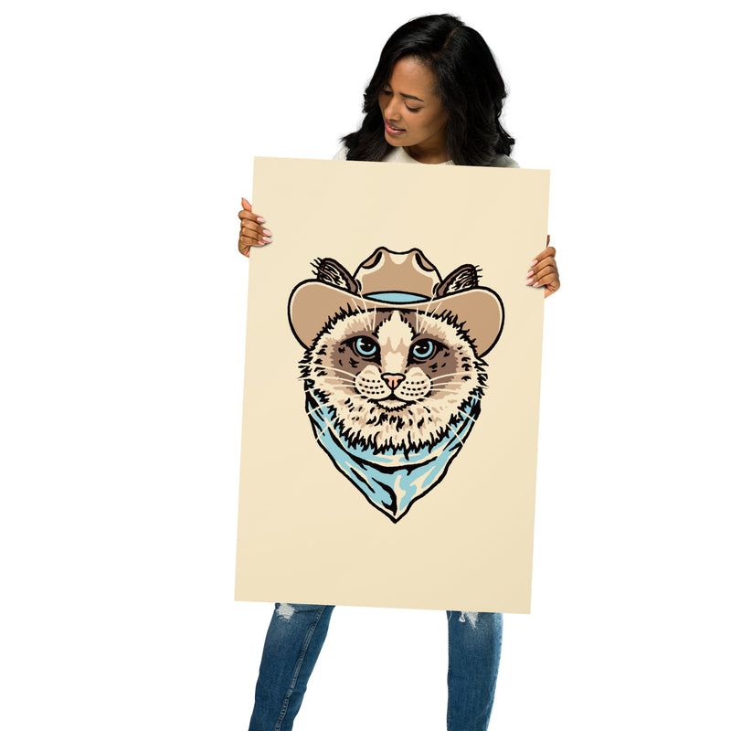 Ragdoll (Brown) Cowcat Giclée Print