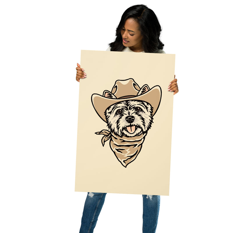 Westie Cowdog Giclée Print