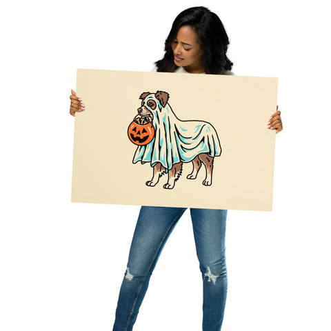 Blue Heeler Ghost (Dog Only) Print