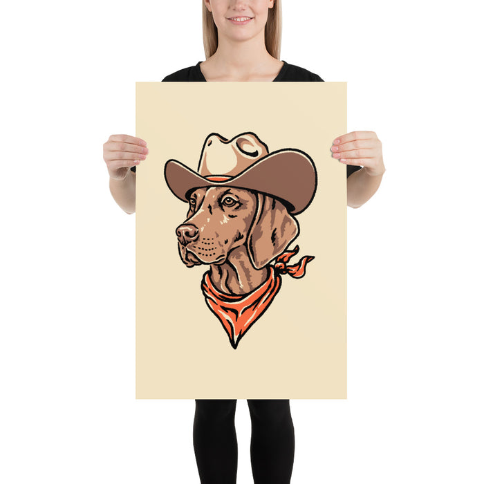 Vizsla Cowdog Giclée Print