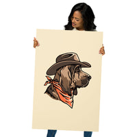 Bloodhound Cowdog Giclée Print