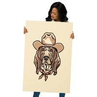 Basset Hound Cowdog Giclée Print