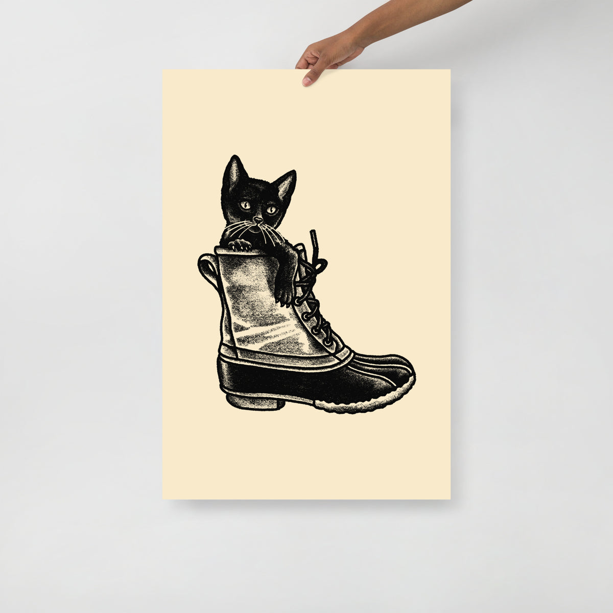 Eastern Kitten Boot Giclée Print