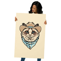 Ragdoll (Brown) Cowcat Giclée Print