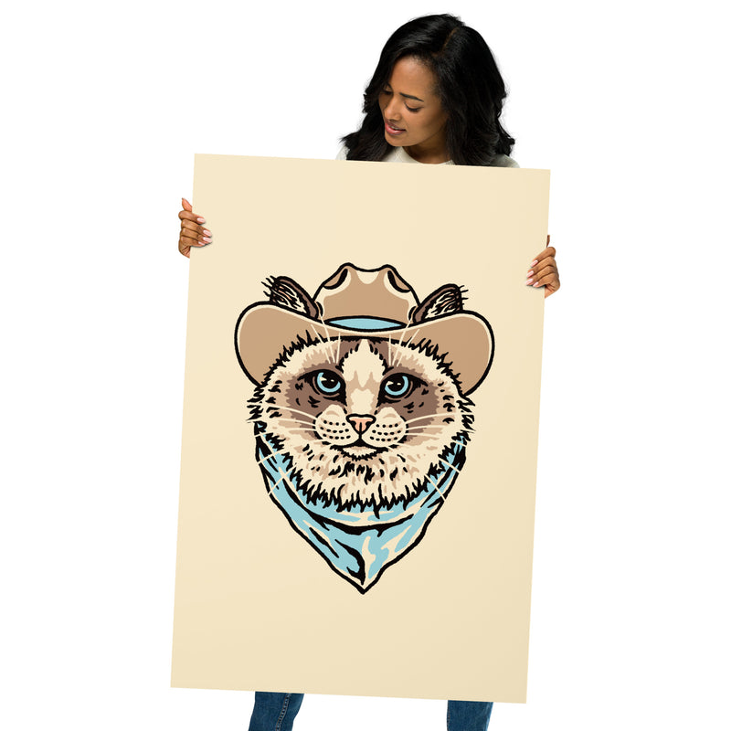 Ragdoll (Brown) Cowcat Giclée Print