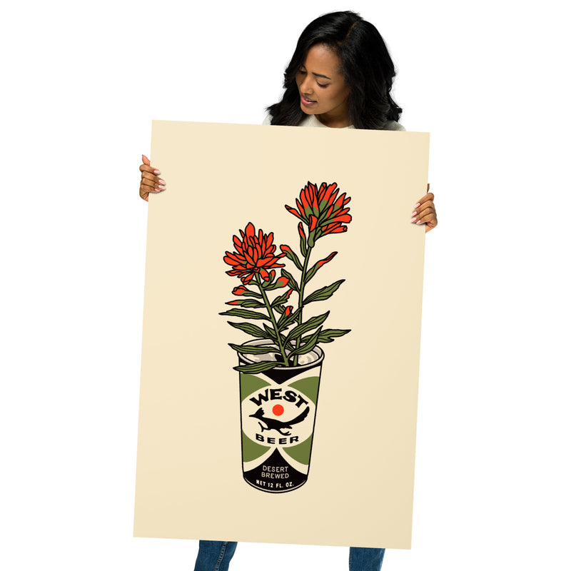 West Beer Flower Can Giclée Print