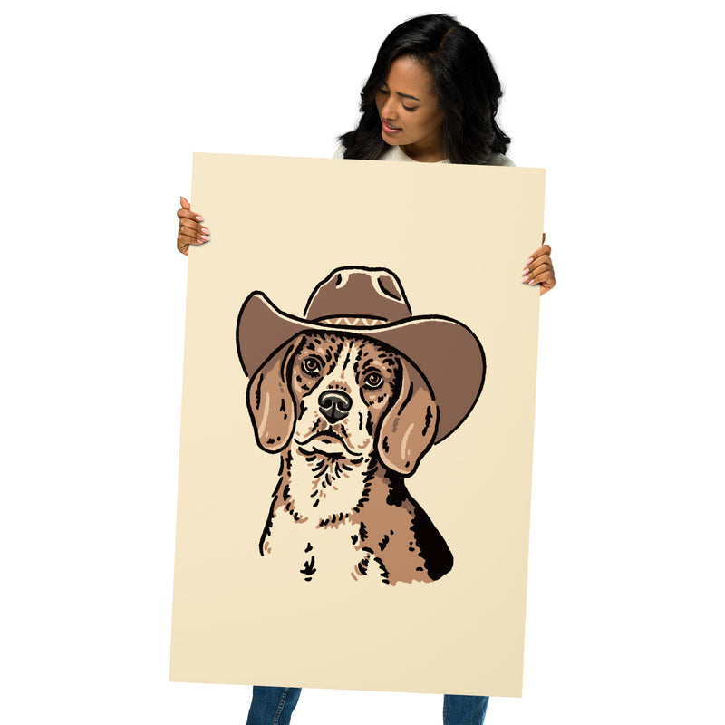 Beagle Cowdog Giclée Print