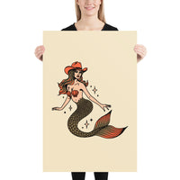 Mermaid Cowgirl Giclée Print