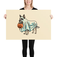 Blue Heeler Ghost (Dog Only) Print