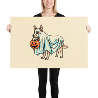 Red Heeler Ghost (Dog Only) Giclée Print