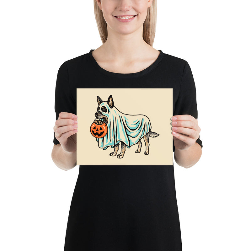 Blue Heeler Ghost (Dog Only) Print