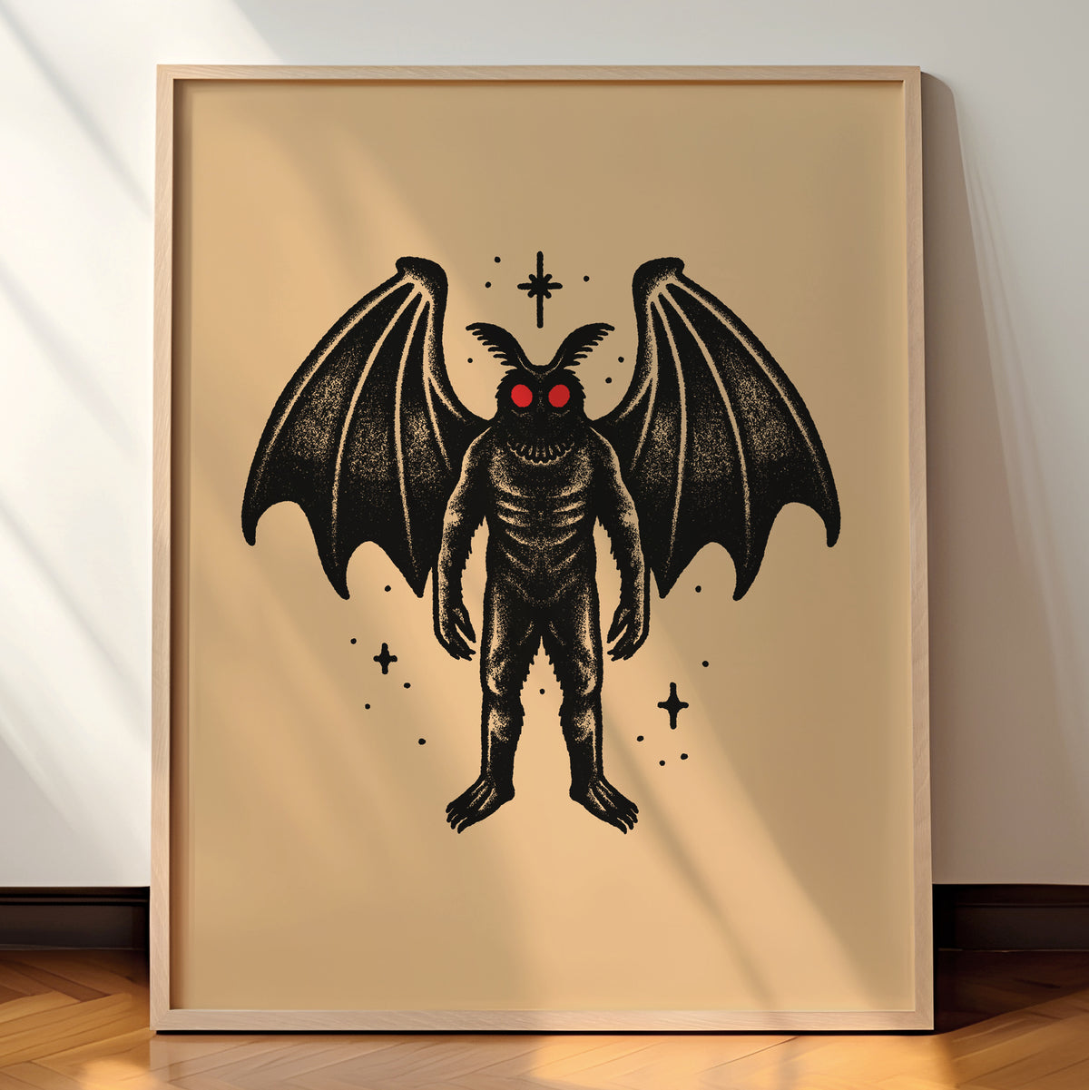 Mothman Stars Giclée Print