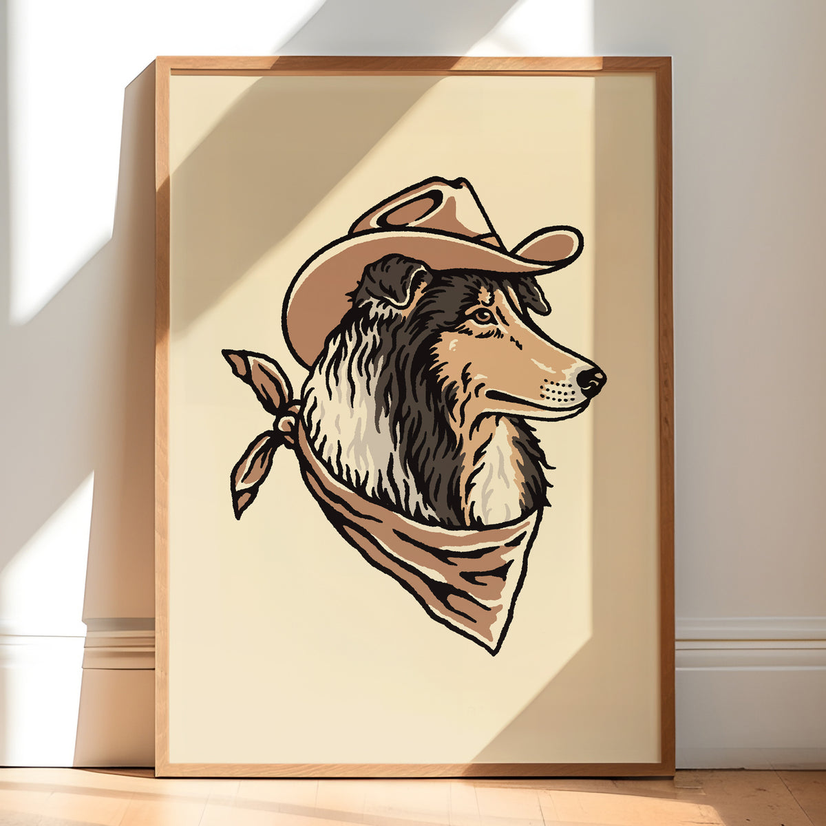 Rough Collie Cowdog Giclée Print