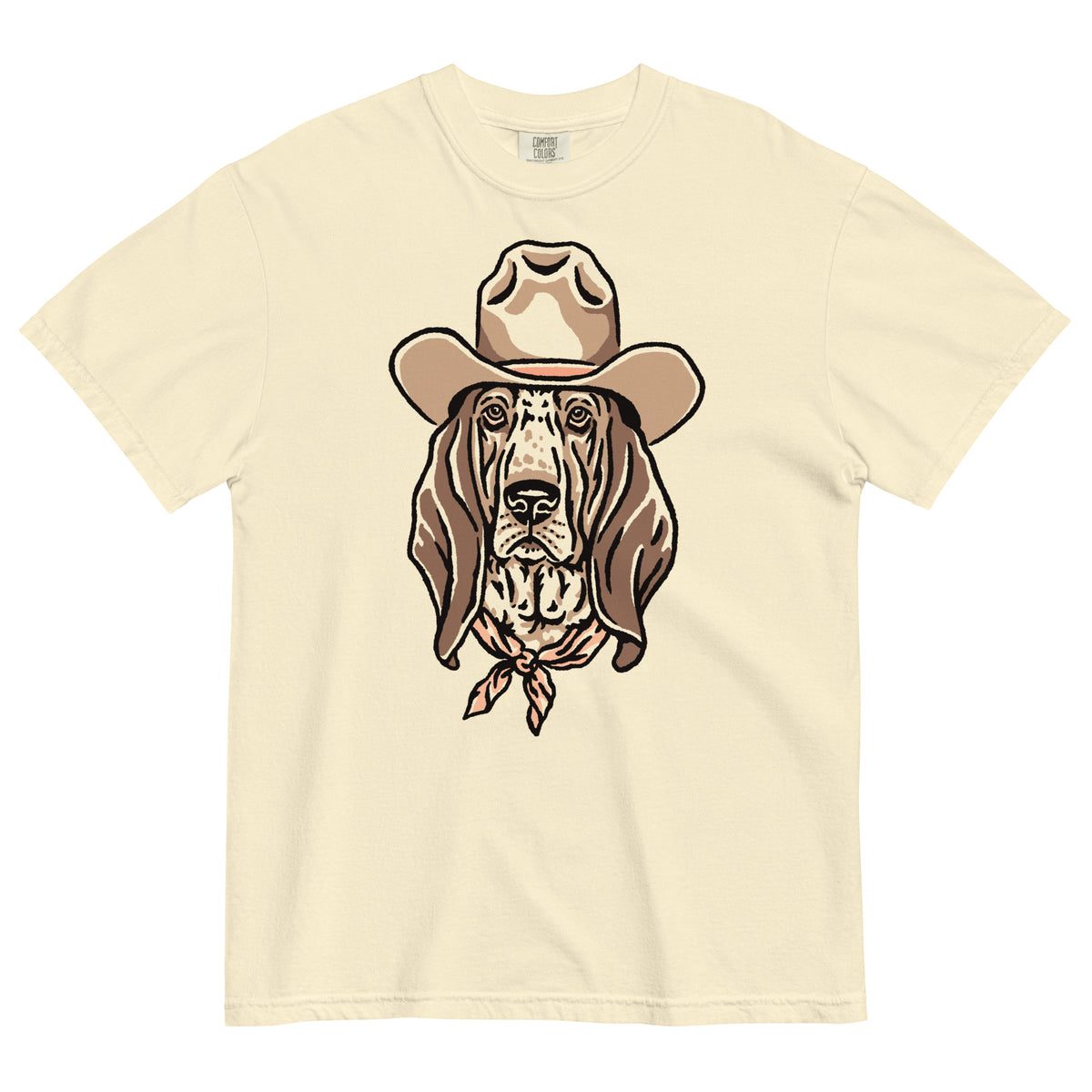 Basset Hound Cowdog Heavyweight T-shirt