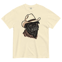 Black Pug Cowdog Heavyweight T-shirt