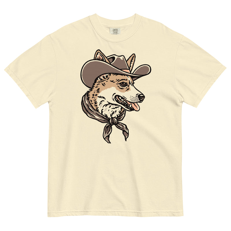 Corgi Portrait Cowdog Heavyweight T-shirt