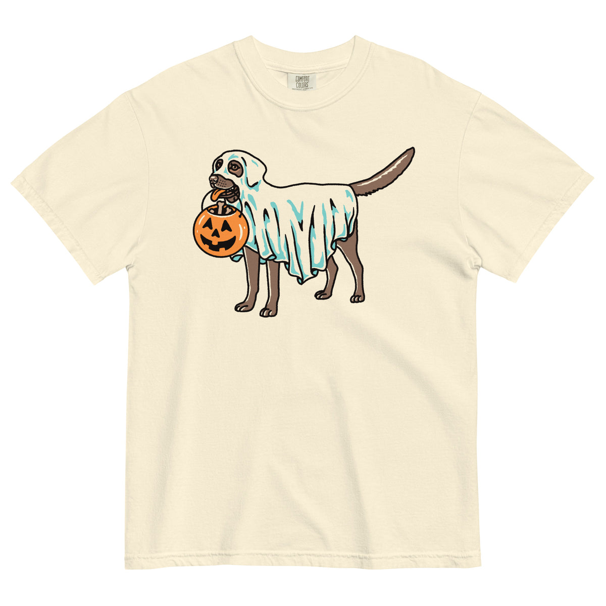 Chocolate Lab Ghost Heavyweight T-shirt