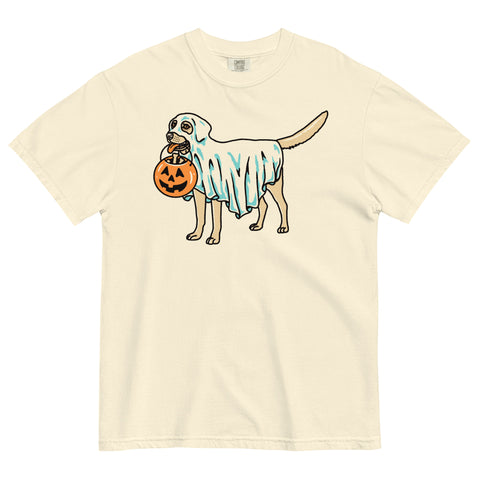 Red Heeler Ghost (With Text) Heavyweight T-shirt