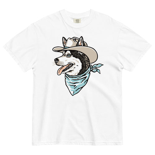 Siberian Husky Cowdog Heavyweight T-shirt