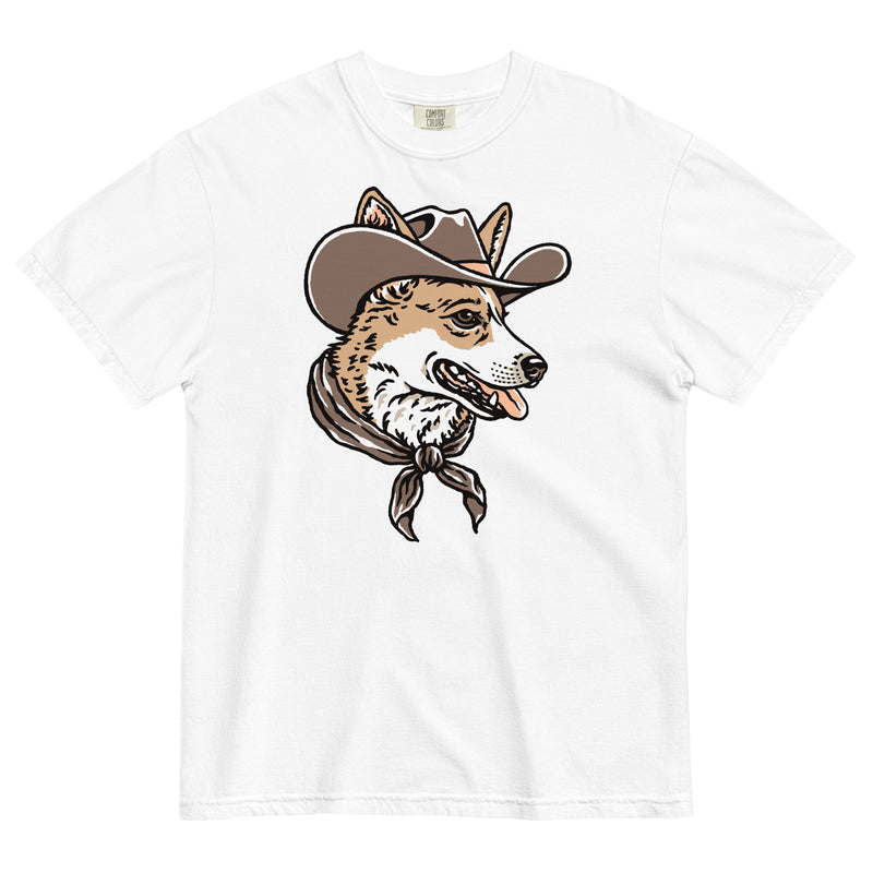 Corgi Portrait Cowdog Heavyweight T-shirt