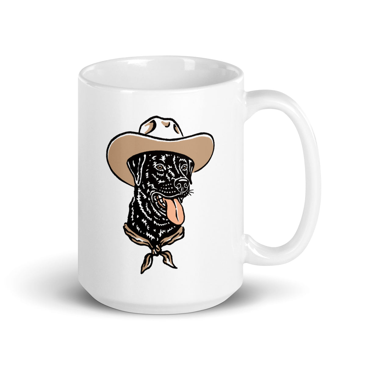 Black Lab Cowdog Mug (Made to Order)