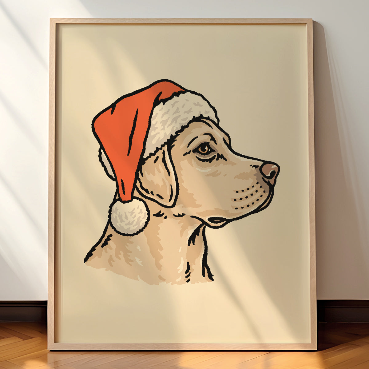 Yellow Lab Christmas Giclée Print