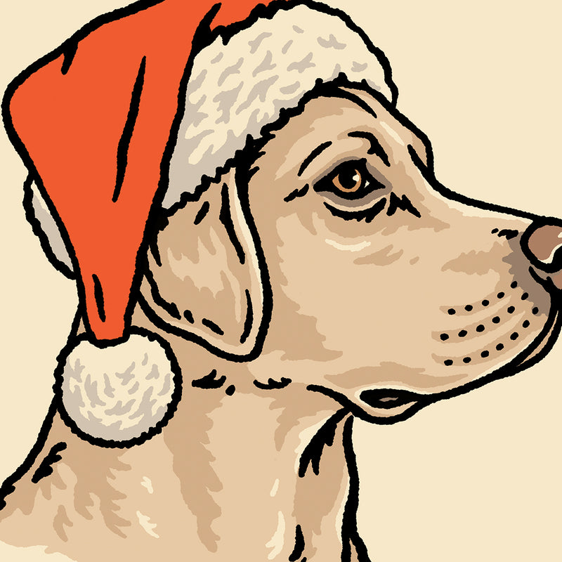 Yellow Lab Christmas Giclée Print