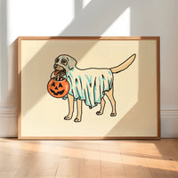 Yellow Lab Ghost (Dog Only) Giclée Print