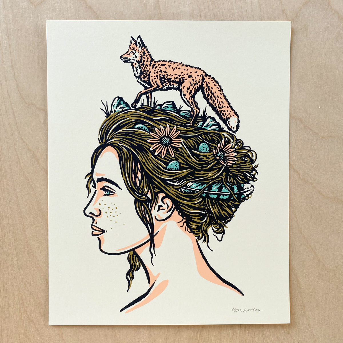 Nature Woman - Signed 8x10in Silkscreen Print