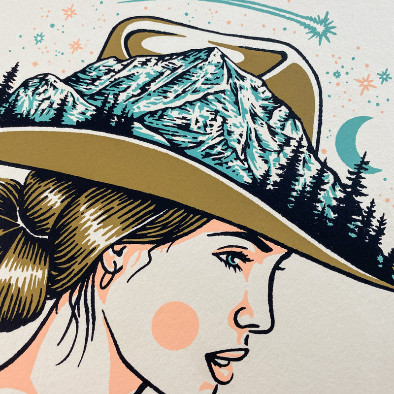 Mountain Woman - Signed 8x10in Silkscreen Print