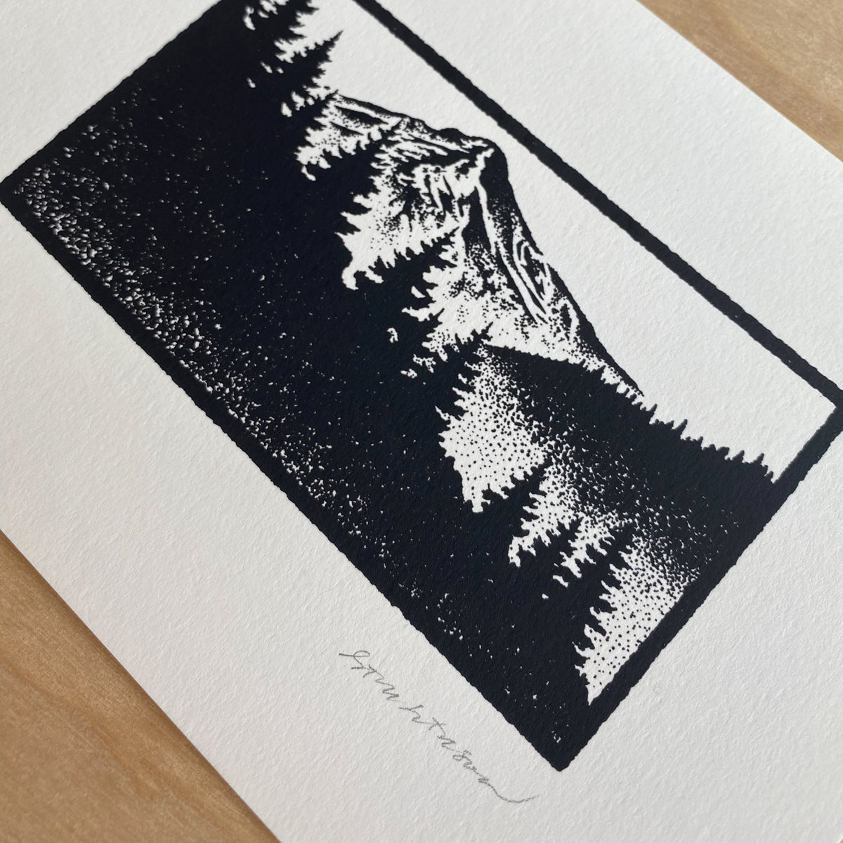 Oregon Wilderness - Signed 7x5in Silkscreen Print