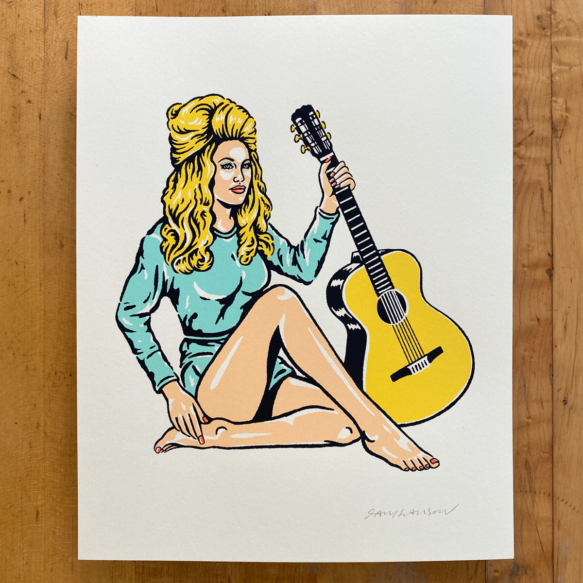 Dolly Pinup - Signed 8x10in Silkscreen Print