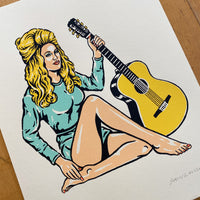 Dolly Pinup - Signed 8x10in Silkscreen Print