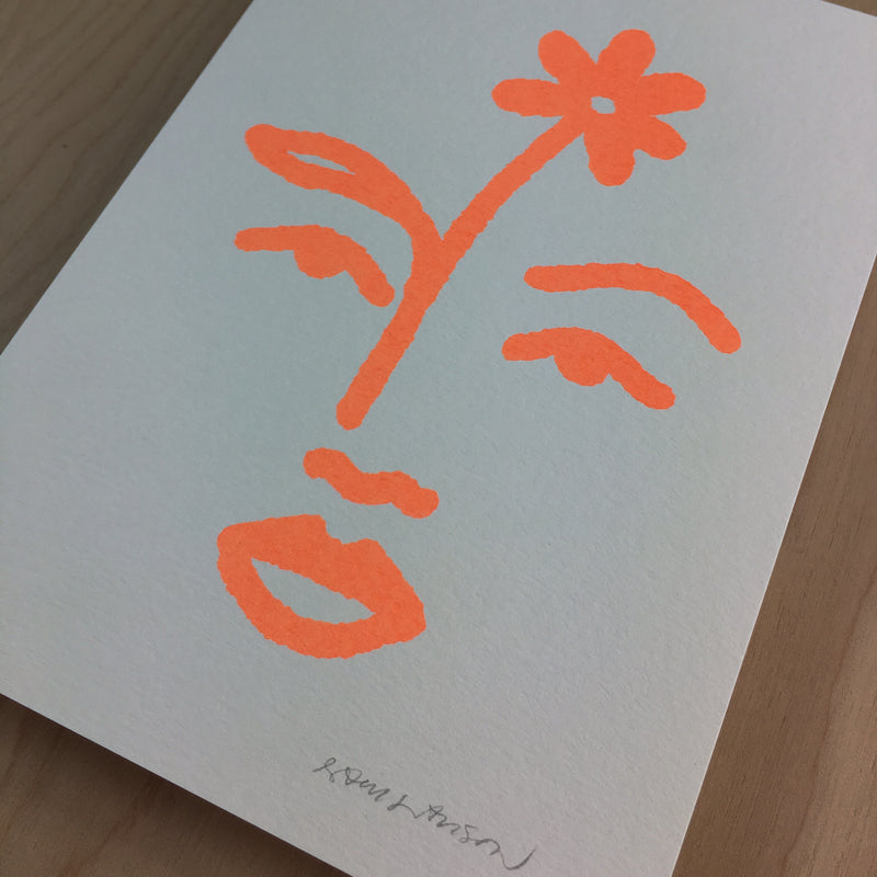 Bloom - Signed Print #147 Neon Peach