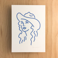 Nashville Cowgirl (PERI) - Signed 5x7in Silkscreen Print