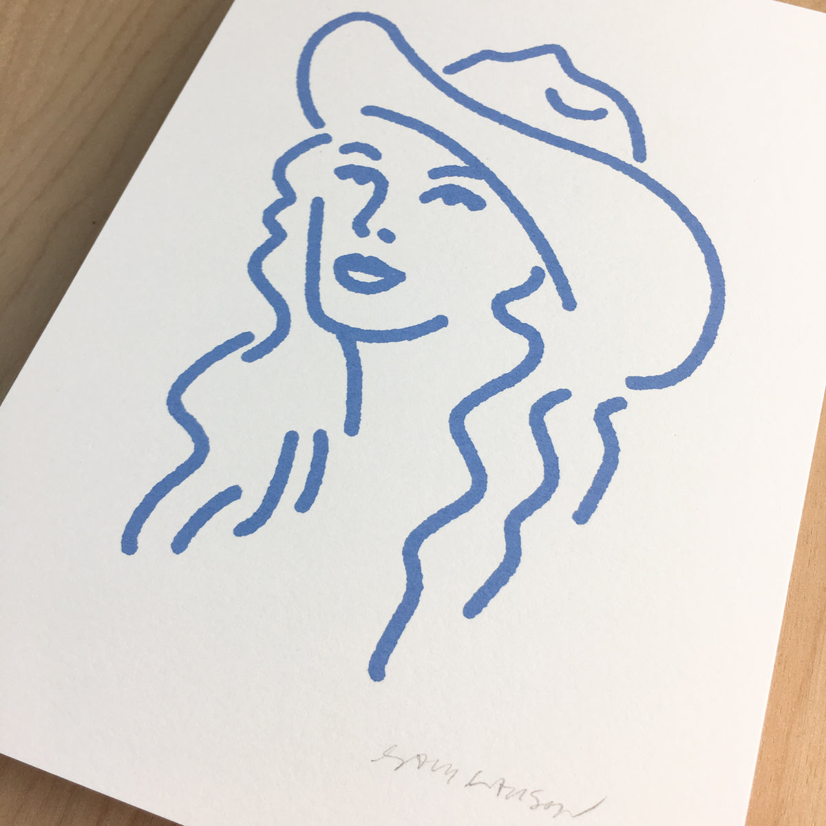 Nashville Cowgirl (PERI) - Signed 5x7in Silkscreen Print